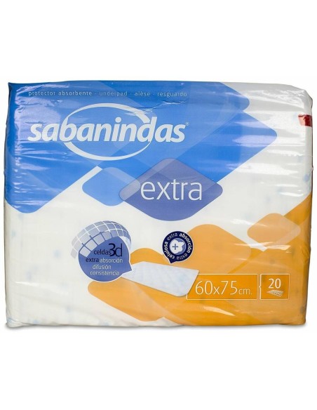 Sabanindas Extra 60X75, 20 Uds