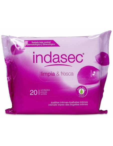 Toallitas Indasec Hig Intima 20 Un Alo Vera