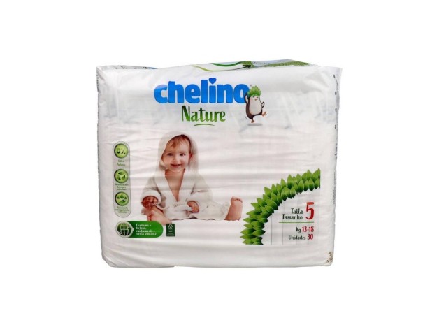 Chelino Nature Pañales Talla 5, 30 Unidades