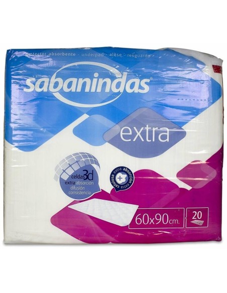 Sabanindas Extra 60X90, 20 Uds