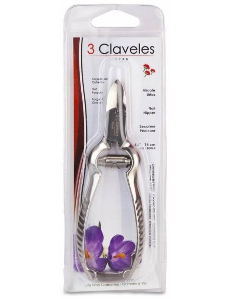 3 Claveles Alicate Uñas Pies R80063, 1 Ud