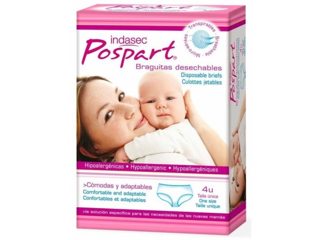 Pospart Braguitas Desechables Talla Única 4 U