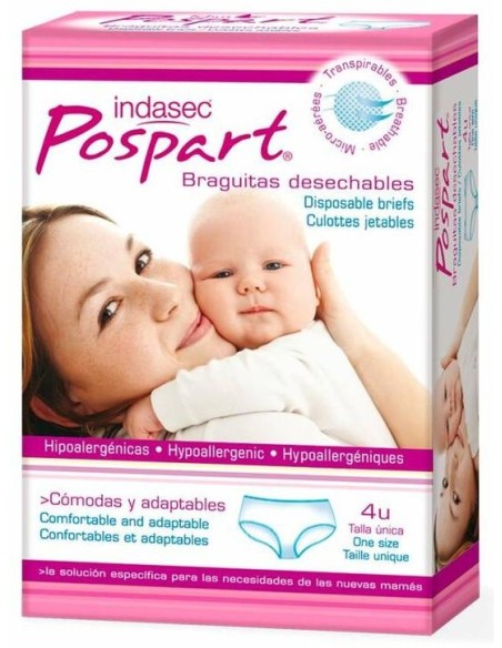 Pospart Braguitas Desechables Talla Única 4 U