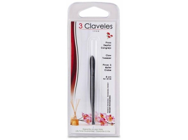 3 Claveles Pinza Punta Estrecha Negra R80128, 1 Ud