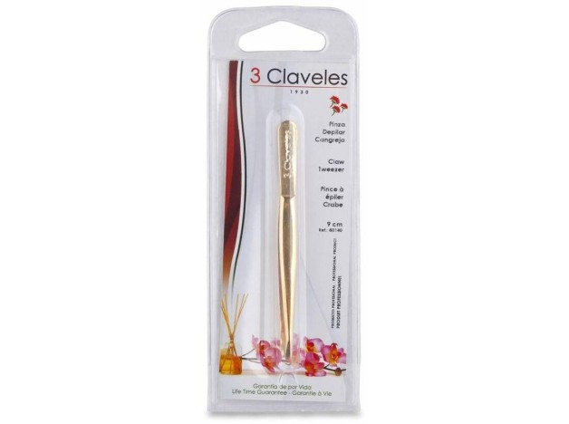 3 Claveles Pinza Cangrejo Punta Oro 9Cm 1Ud