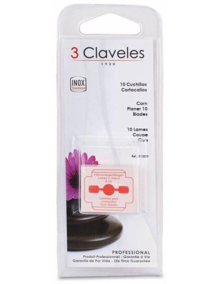 3 Claveles Cuchillas Cortacallos R80220, 10 Uds