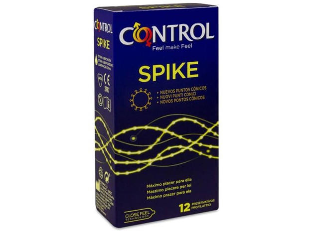 Control Preservativos Spike, 12 Uds