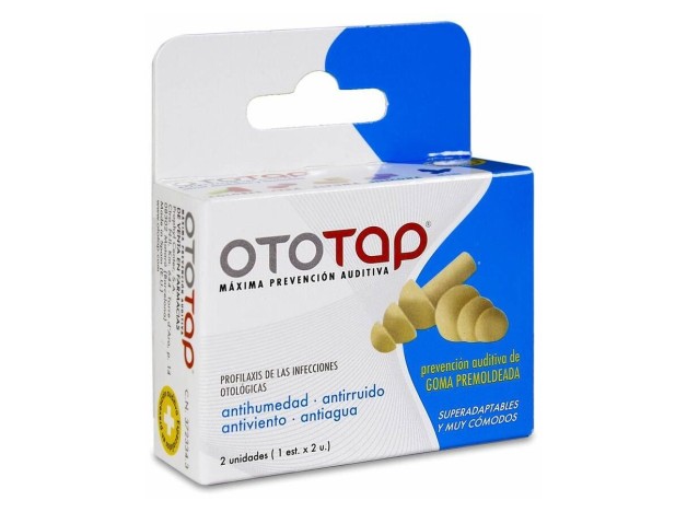 Ototap Tapones Oídos Goma Premoldeada 2Uds