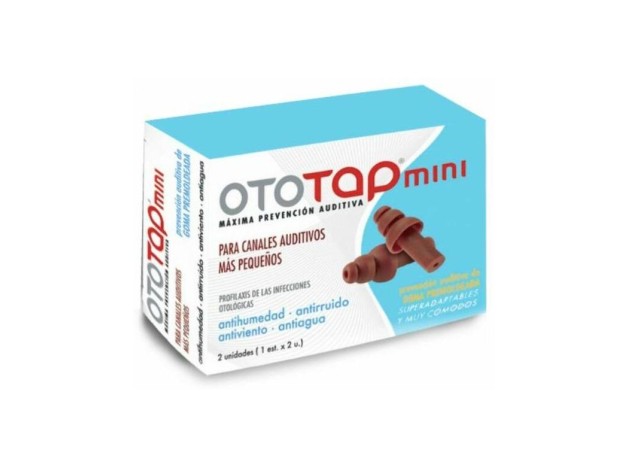 Ototap Mini Tapones De Goma, 2 Uds