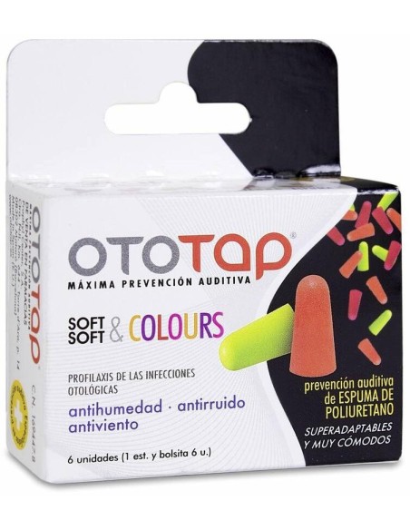 Ototap Soft %26 Colours Tapones Oídos Poliuretano 6Uds