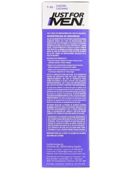 Just For Men Touch Of Grey Tratamiento Colorante Gradual Castaño 40G