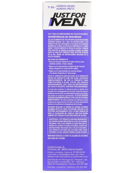 Just For Men Touch Of Grey Tono Moreno Negro T55