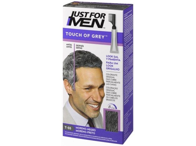 Just For Men Touch Of Grey Tono Moreno Negro T55
