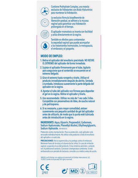Vagisil Gel Hidratante Interno, 6 Uds