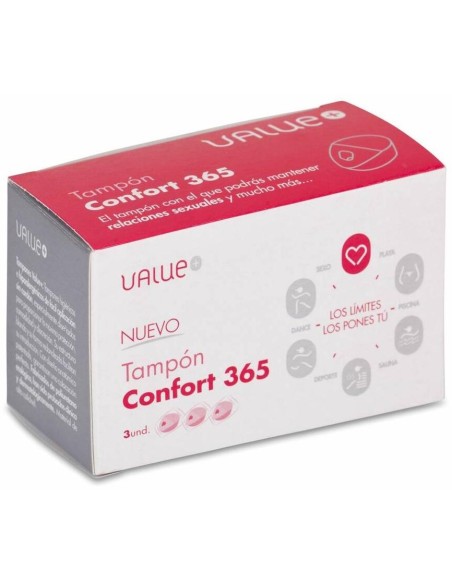 Value+ Tampón Confort 365 3Uds