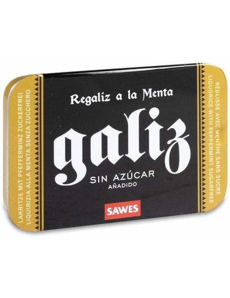 Sawes Galiz Regaliz A La Menta Sin Azúcar, 20 G