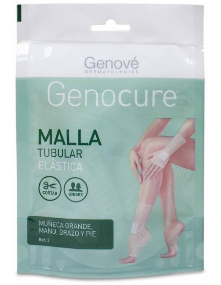 Genové Genocure Malla Tubular Elástica Muñeca Grande Para Mano, Brazo Y Pie Ref.3, 1 Ud