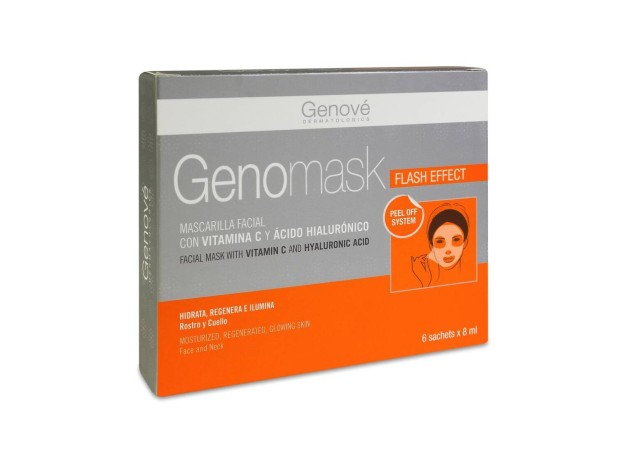 Genomask Mascarilla Facial Con Vitamina C, 6 X 8Ml