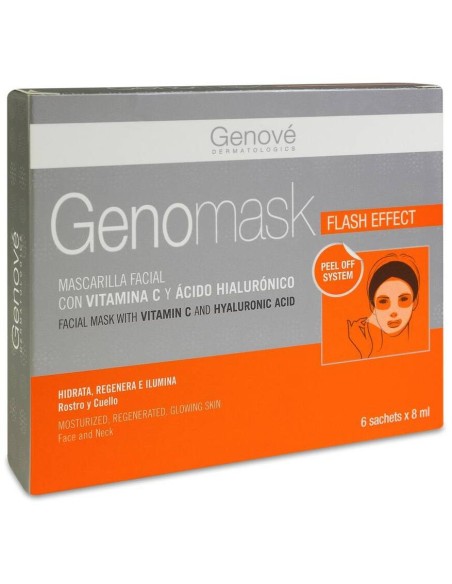 Genomask Mascarilla Facial Con Vitamina C, 6 X 8Ml