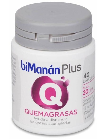 Bimanán Plus Q Quemagrasas Cápsulas, 40 Uds