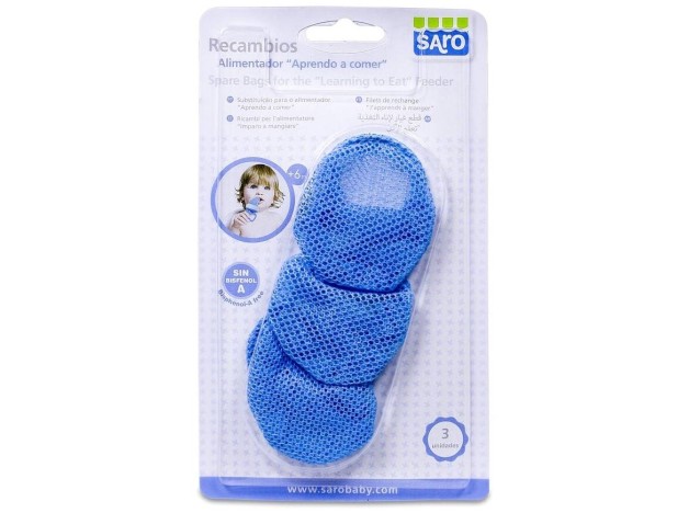 Saro Recambios Alimentador +6 Meses Azul, 3 Uds