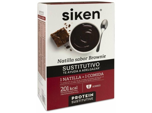 Sustitutivo Natilla Sobres Brownie 6 U