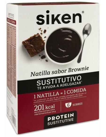 Sustitutivo Natilla Sobres Brownie 6 U