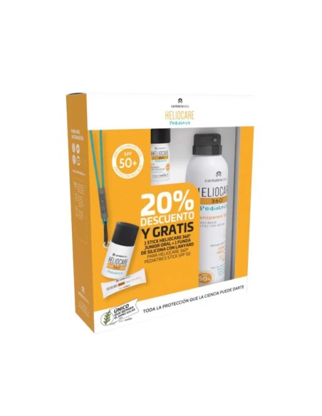 Heliocare 360 Pack Pediatrics Protector Solar Spray SPF50+ 250 ml + Stick Regalo