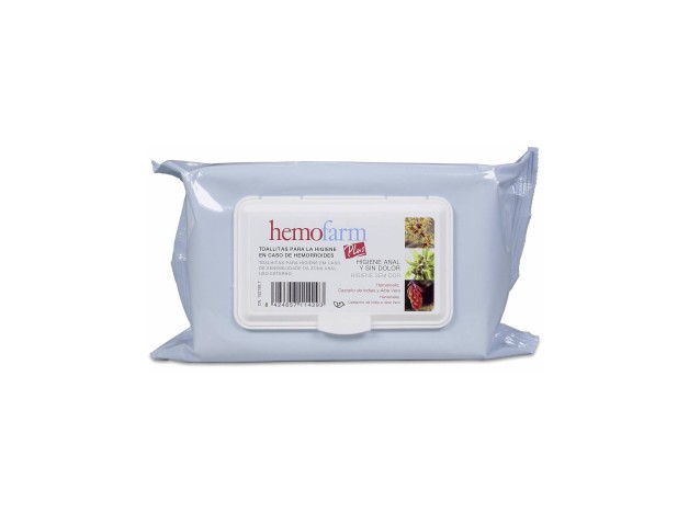 Hemofarm Plus, 60 Toallitas