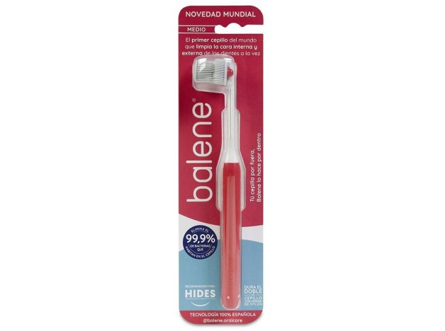 Balene Cepillo Dental Medio Coral, 1 Unidad