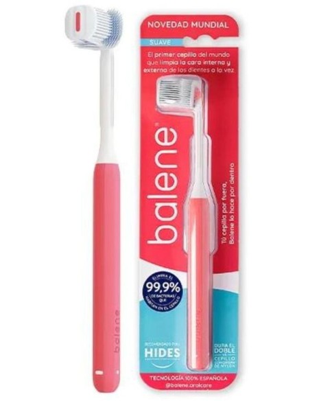 Balene Cepillo Dental Suave Coral, 1 Unidad