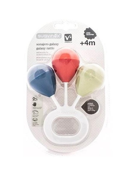 Suavinex Sonajero Galaxy +4M, 1 Ud