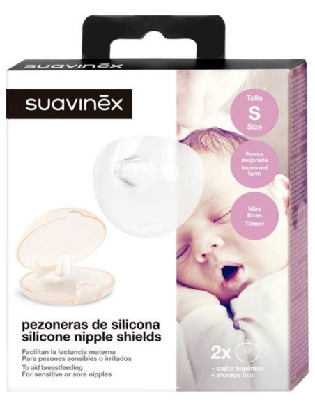 Suavinex Pezonera Silicona Talla S 2 Unidades