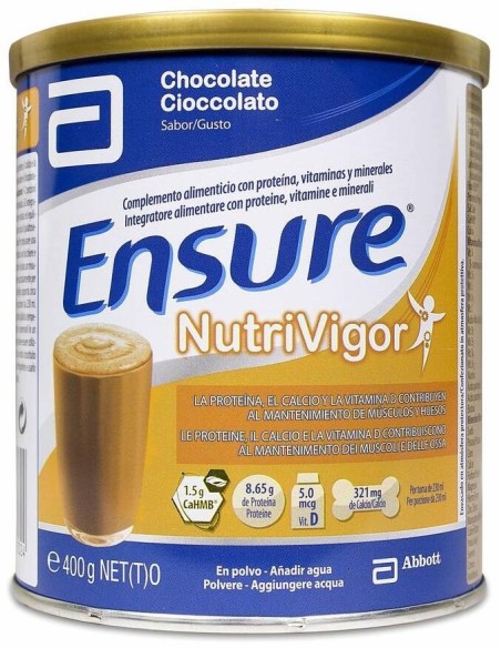 Ensure Nutrivigor Chocolate Lata 400 Gr