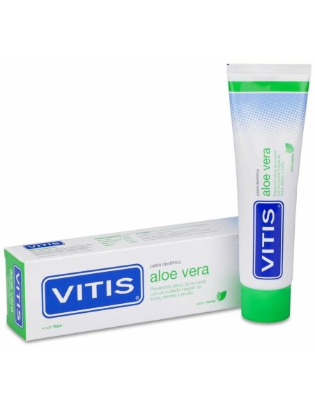Vitis Pasta Dentífrica Aloe Vera Sabor Menta, 100 Ml