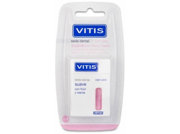 Vitis Seda Dental Con Cera, Flúor Y Menta Suave...