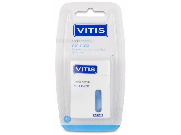 Vitis Seda Dental Sin Cera 50 M, 1 Ud