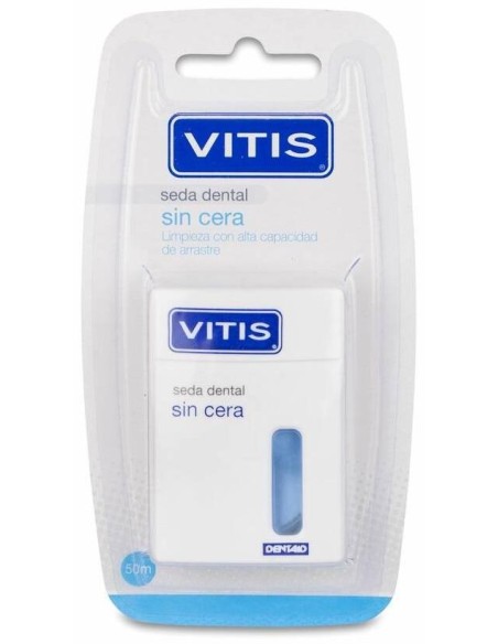 Vitis Seda Dental Sin Cera 50 M, 1 Ud