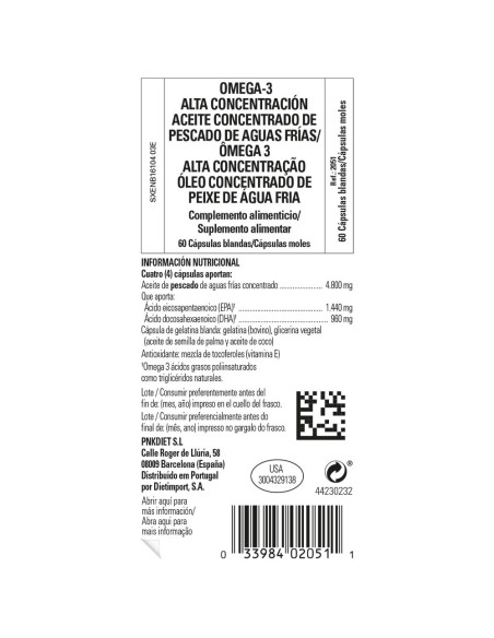 Solgar Omega-3 Doble Concentración 60 Grageas