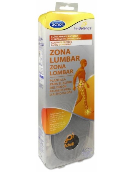 Scholl In-Balance Plantilla Alivio Zona Lumbar 42.5-45, 1 Par