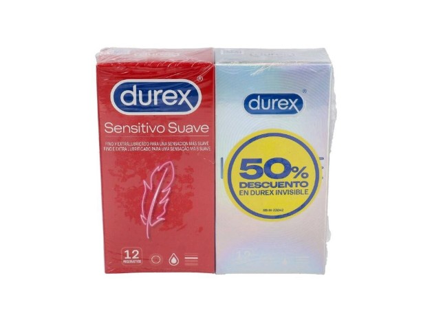 Duplo Durex Preservativos Sensitivo Suave +...