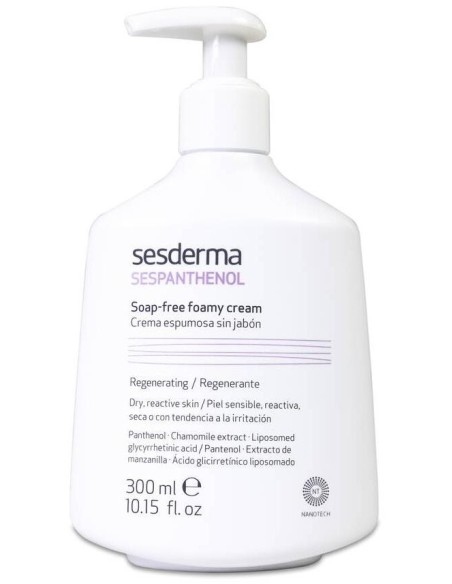 Sesdema Sespanthenol Crema Espumosa Sin Jabón, 300 Ml