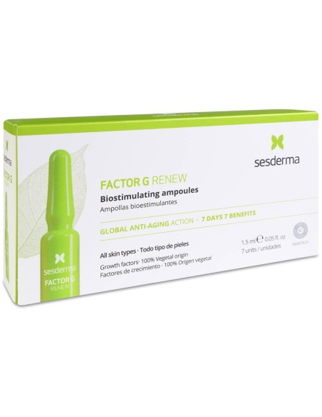 Sesderma Factor G Renew Ampollas Antienvejecimiento, 7 Uds X 1,5 Ml
