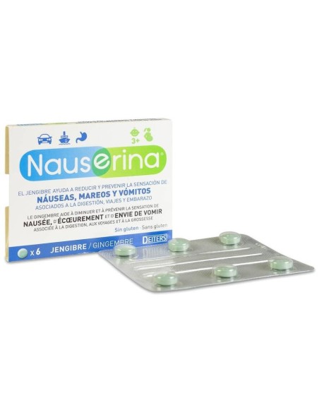 Nauserina Antimareos Jengibre 6 Comp
