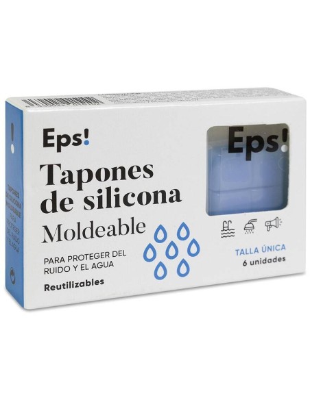 Deiters Teps! Tapón De Silicona Moldeable, 6 Unidades