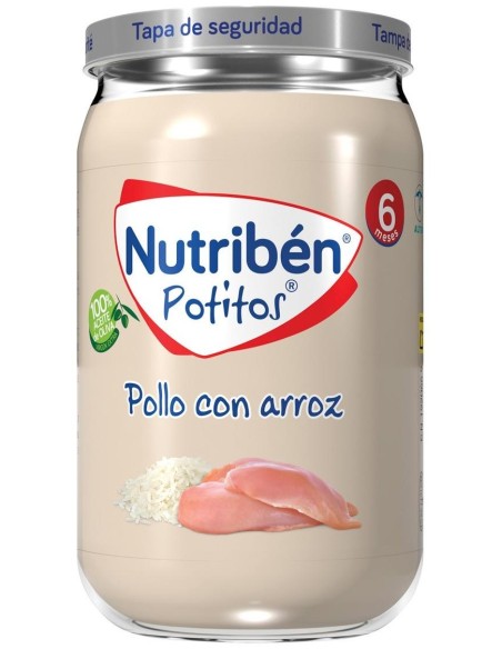 Nutribén Potitos Pollo Con Arroz, 235 G