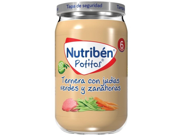 Nutribén Potitos Ternera Con Judías Verdes Y...