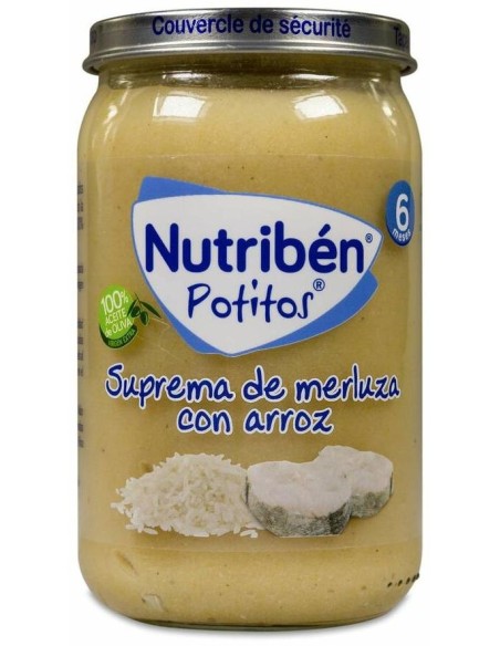 Nutribén Potitos Suprema De Merluza Con Arroz, 235 G