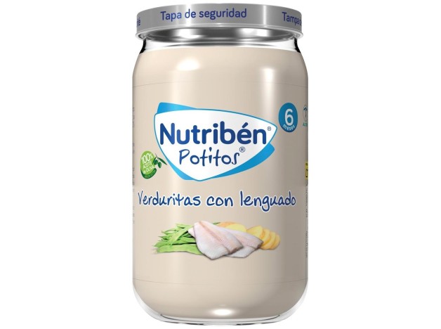 Nutribén Potitos Verduritas Con Lenguado, 235 G