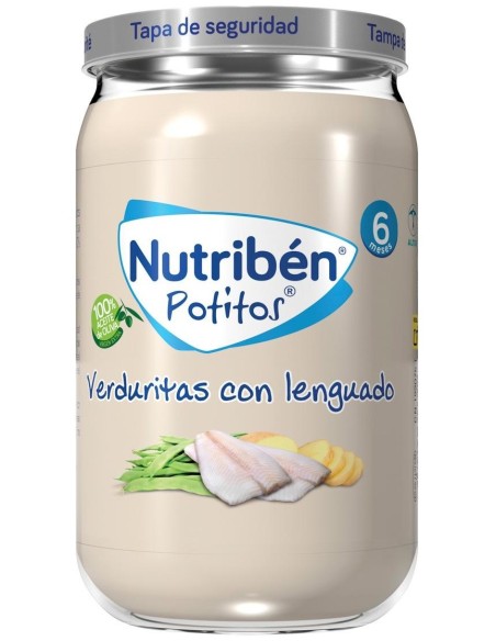 Nutribén Potitos Verduritas Con Lenguado, 235 G